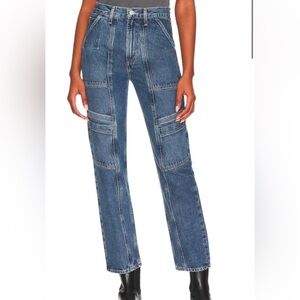 Agolde Cooper Cargo Size 26 Blue worn once